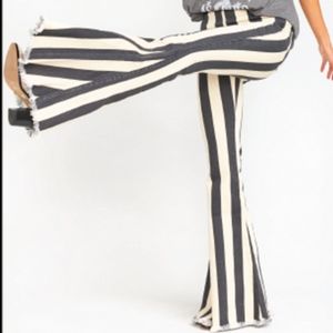 Show Me Your Mumu Casablanca Stripe Berkeley Bells L EUC